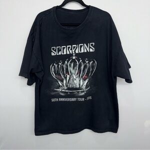 Vtg Scorpions 2015 Tour Shirt 50th Anniversary With Guest Queensrÿche Men’s XXL
